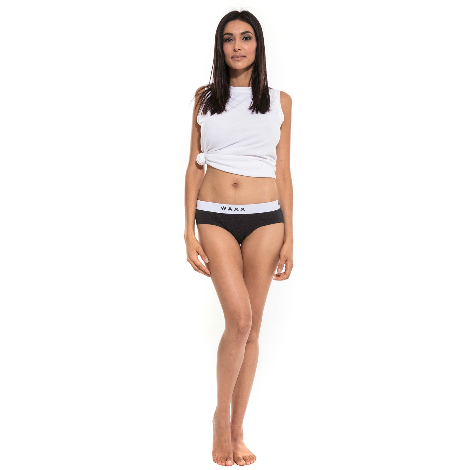 Waxx Ladies Cotton Boy Short Anthracite