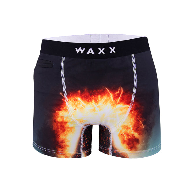 Waxx Mens Boxer Pocket Volcano