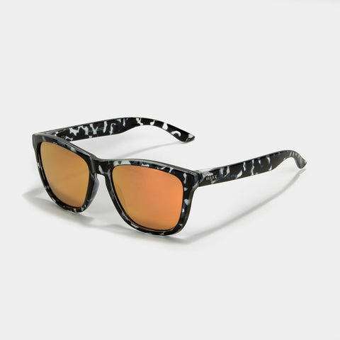 Waxx Erica Style Unisex Sunglasses Black Frame & Blue Lenses